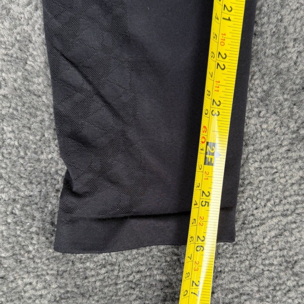 Victoria's Secret PINK Black Seamless High Waist Diamond Jacquard Leggings M - Picture 5 of 7